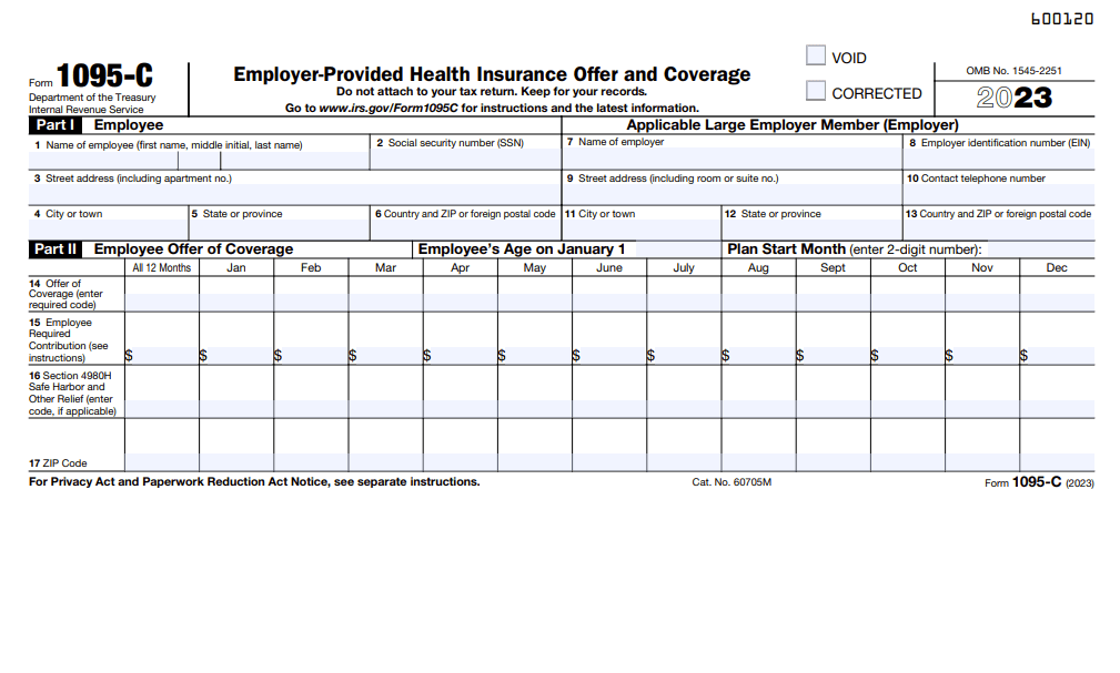 IRS Form 1095-C ACA compliance solution